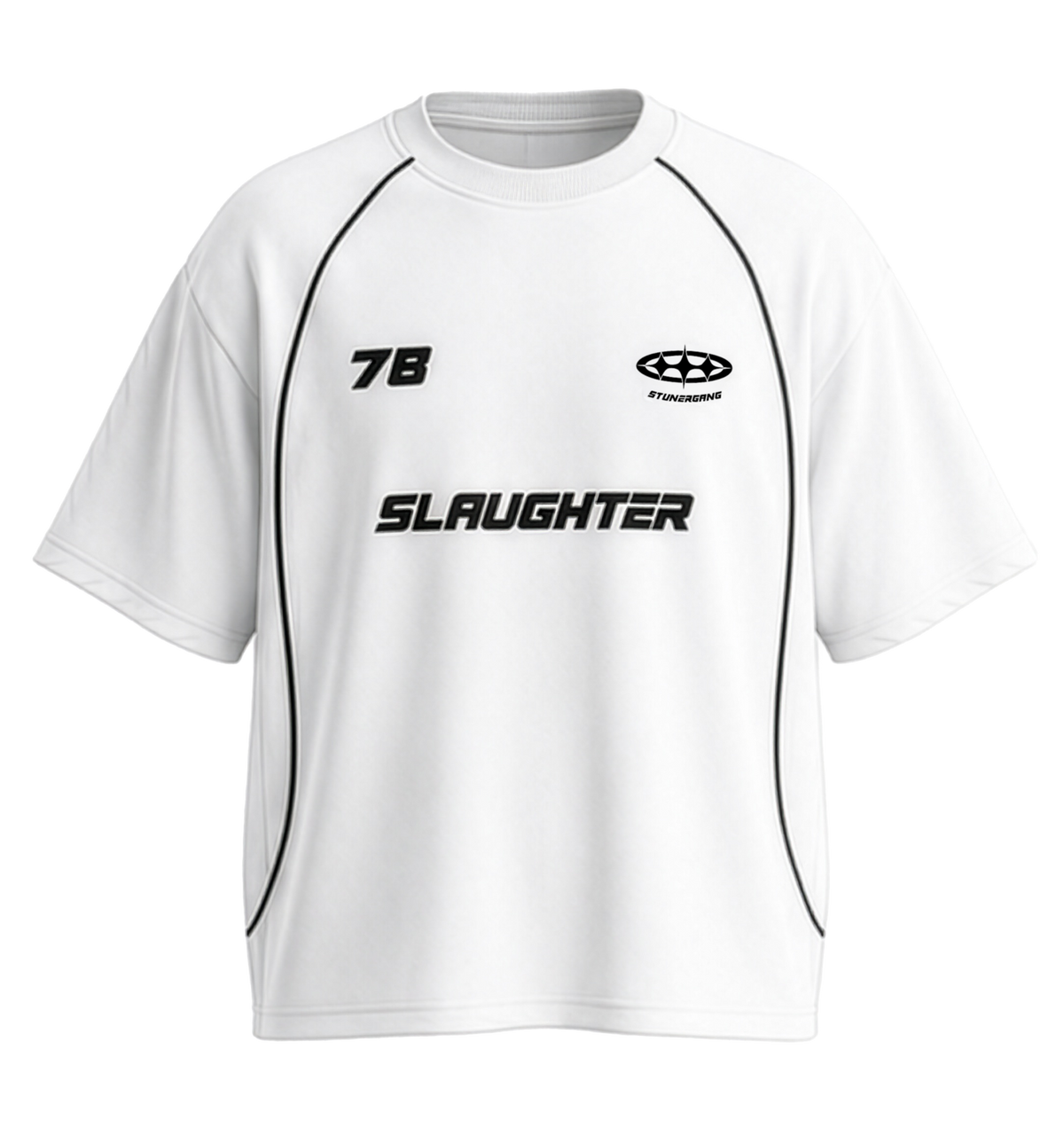 Slaughter Jersey Tee White — STUNER