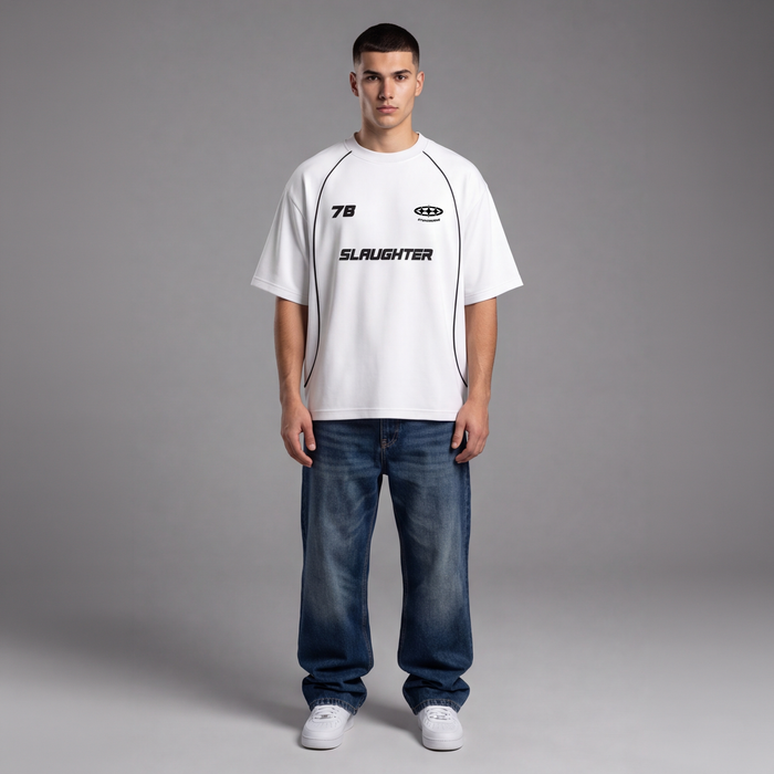 Slaughter Jersey Tee — White