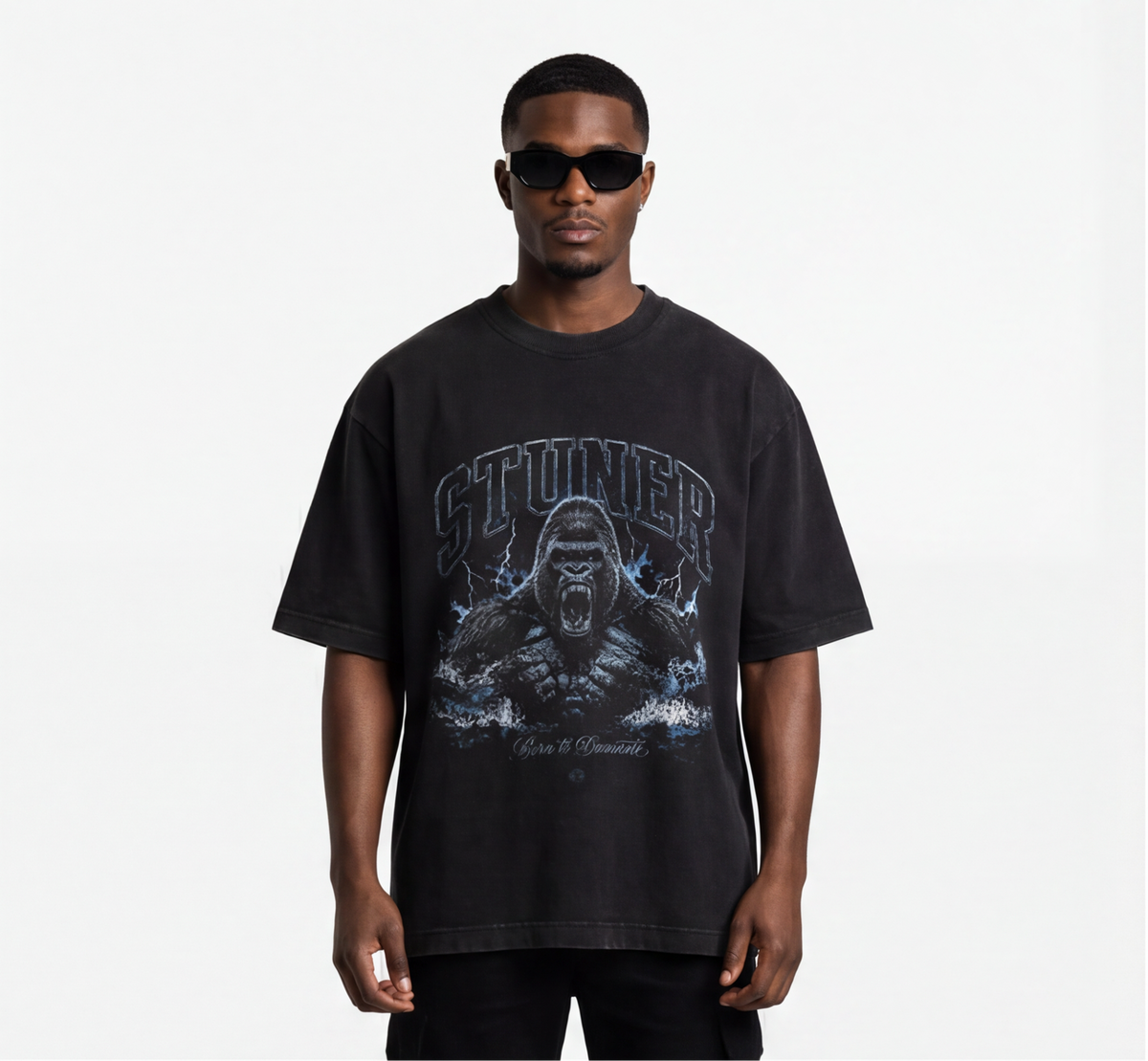 Gorilla Vintage-Wash Tee — STUNER
