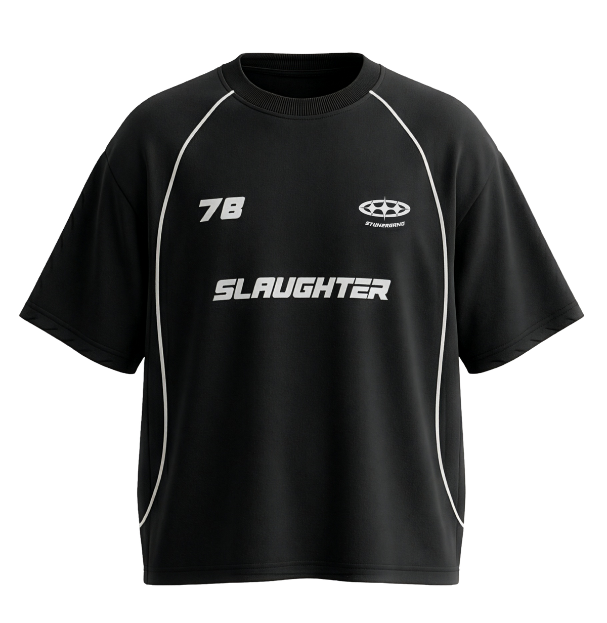Slaughter Jersey Tee Black — STUNER